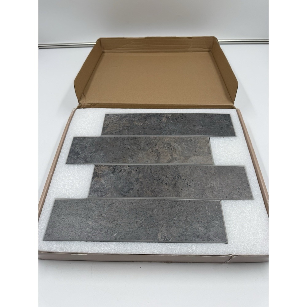 Colamo 10pcs Ligh Gray‎ Peel And Stick Backsplash For Kitchen Self Adhesive Faux